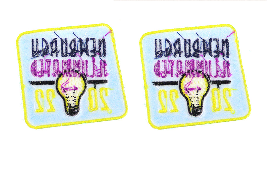 V-Twin Newburgh Illuminated 2022 Patch - Motorcycle Emblem with Adhesive Backing