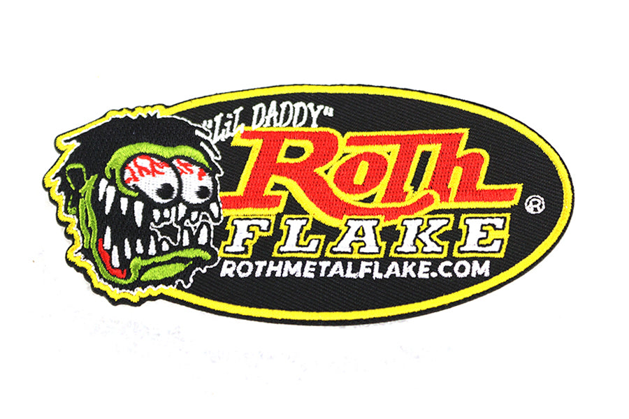 V-Twin Roth Flake Patch Set - Motorcycle Embroidery Patches for Clothing and Accessories
