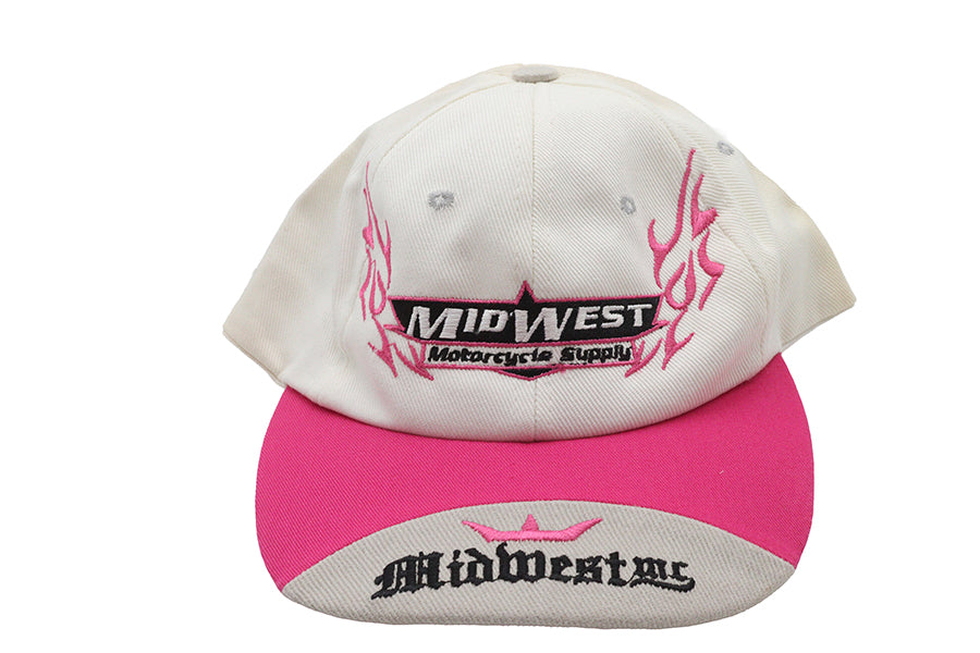 Midwest Motorcycle Supply Adjustable Pink Hat - Stylish Motorcycle Headwear