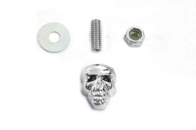 V-Twin Chrome Deco Skull Part 6251 - Motorcycle Accessory