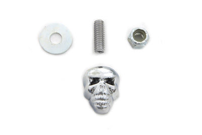 V-Twin Chrome Deco Skull Part 6251 - Motorcycle Accessory