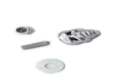 V-Twin Chrome Deco Skull Part 6251 - Motorcycle Accessory