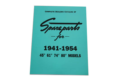 V-Twin 345851-2A 1947-1957 UL-FL SV Knucklehead Spare Parts Book