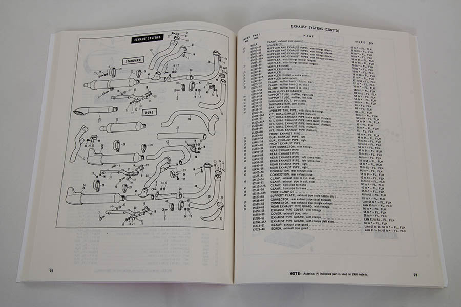 V-Twin 9854 1958-1965 Harley Davidson FLH Parts Manual