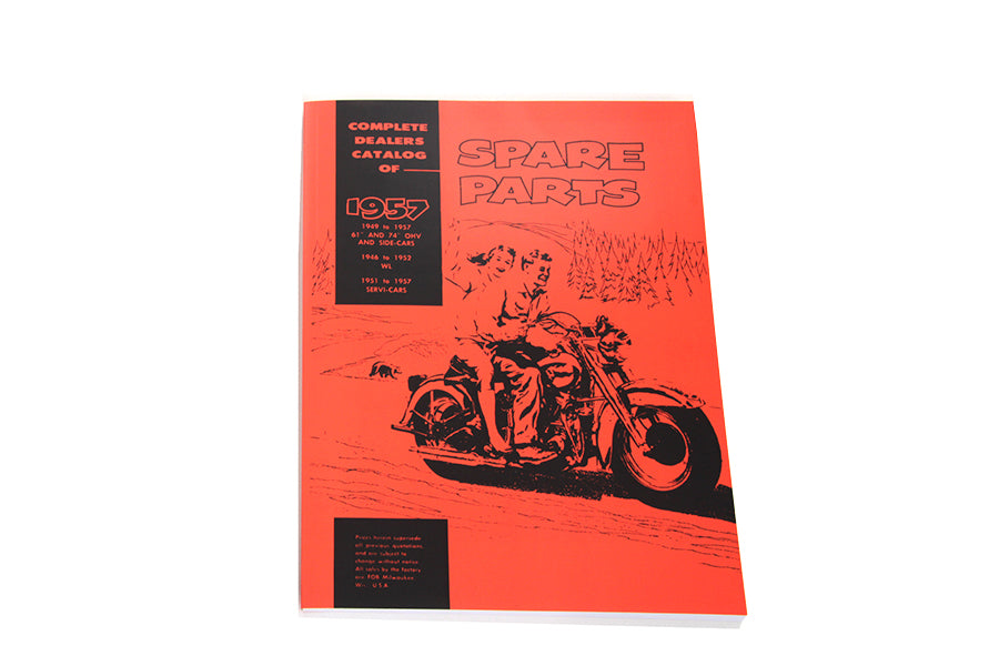 V-Twin Spare Parts Book for 1949-1957 Harley Davidson Panhead (Part #345852-2A)