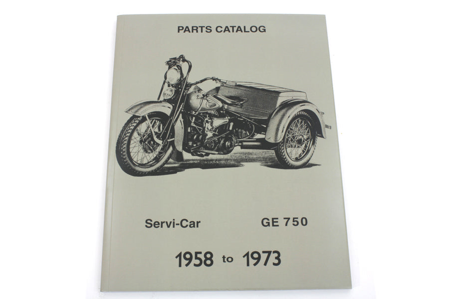 V-Twin Servi-Car 1958-1973 Parts Manual – Comprehensive Service Guide for Harley Davidson G Models