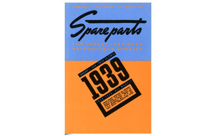 V-Twin 9846 Factory Parts Book for Harley Davidson 1926-1939 JD Series