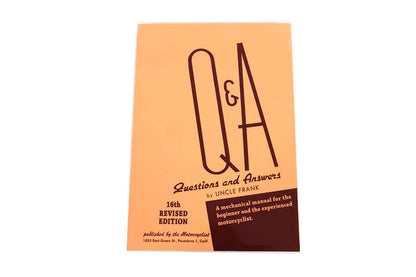 V-Twin Q & A Service Manual - Part No. 48-0407