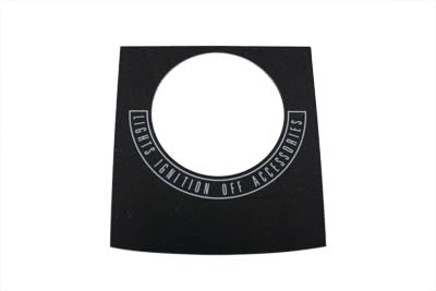 V-Twin Black Dash Panel Decals for Harley Davidson FL and FX Models