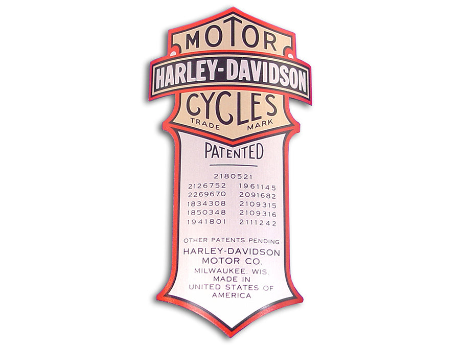 OE Curved Spring Fork Shock Logo Decal for Harley Davidson EL & FL Models