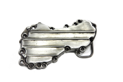 V-Twin Panhead Cam Cover Belt Buckle - Classic Retro Style for Harley-Davidson Motorcycles