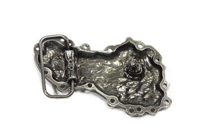 V-Twin Panhead Cam Cover Belt Buckle - Classic Retro Style for Harley-Davidson Motorcycles