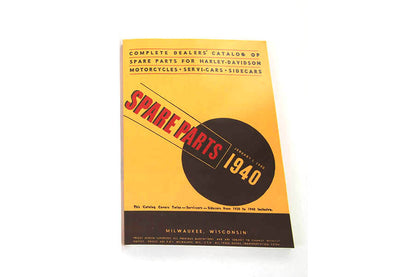 V-Twin 1930-1940 Big Twin Spare Parts Book for Harley Davidson VL and EL Models