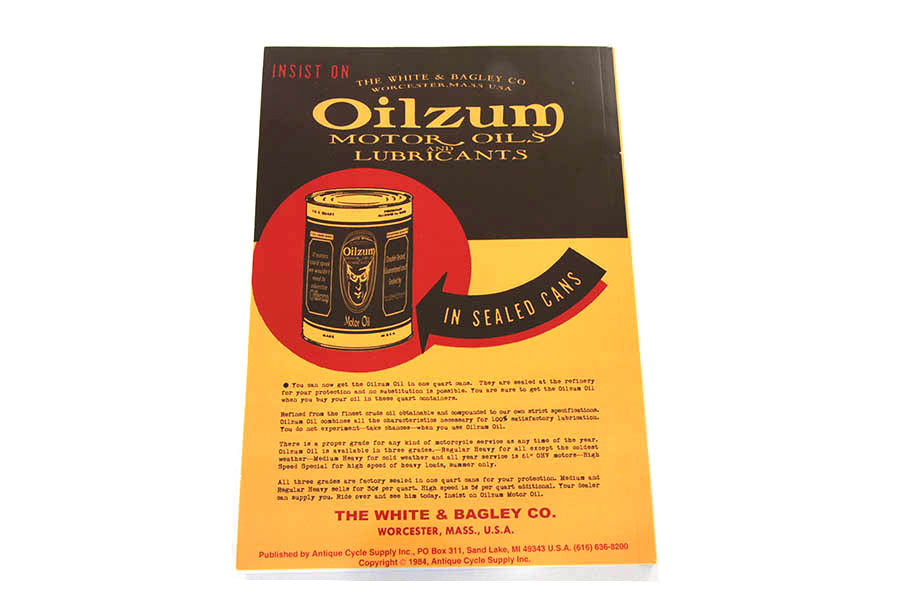 V-Twin 1930-1940 Big Twin Spare Parts Book for Harley Davidson VL and EL Models