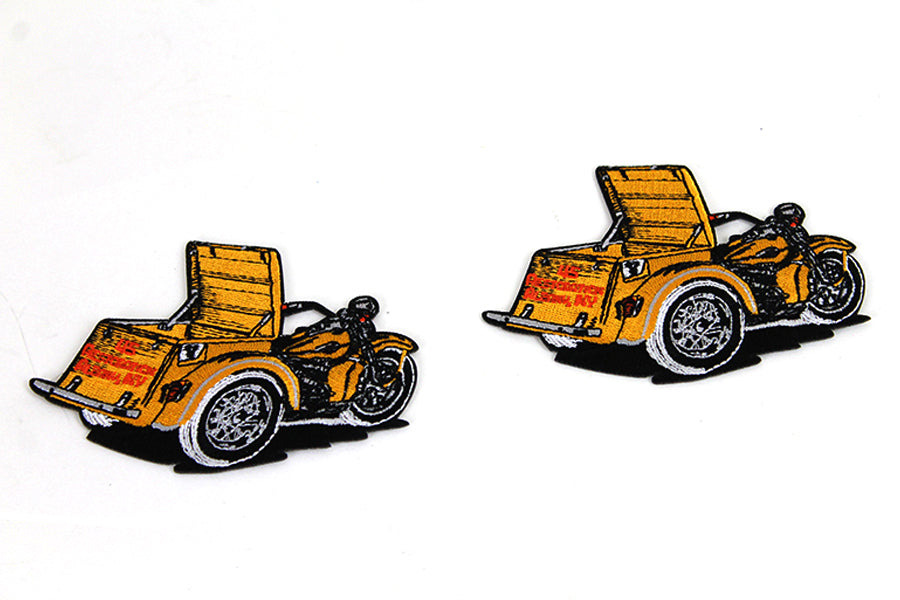 V-Twin Servi-Car Patch Set - 3-3/16 Inch Decorative Patches with Accessories