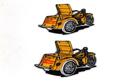 V-Twin Servi-Car Patch Set - 3-3/16 Inch Decorative Patches with Accessories