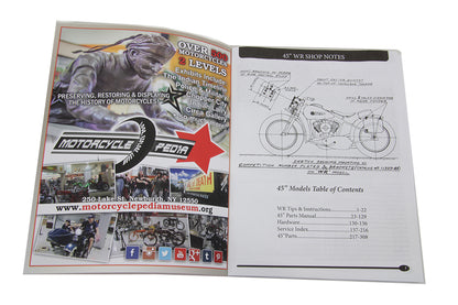 V-Twin 45 W-WL-WR-G Parts Manual for Harley Davidson W Series