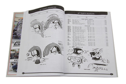 V-Twin 45 W-WL-WR-G Parts Manual for Harley Davidson W Series