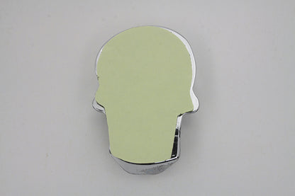 V-Twin Pewter Skull Emblem Part Number 14-0718 - Stylish Motorcycle Accessory