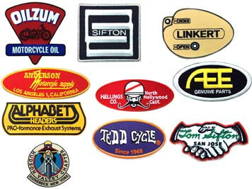 V-Twin Vintage Brands Patch Series – 9 Piece Iron-On and Sew-On Patch Kit