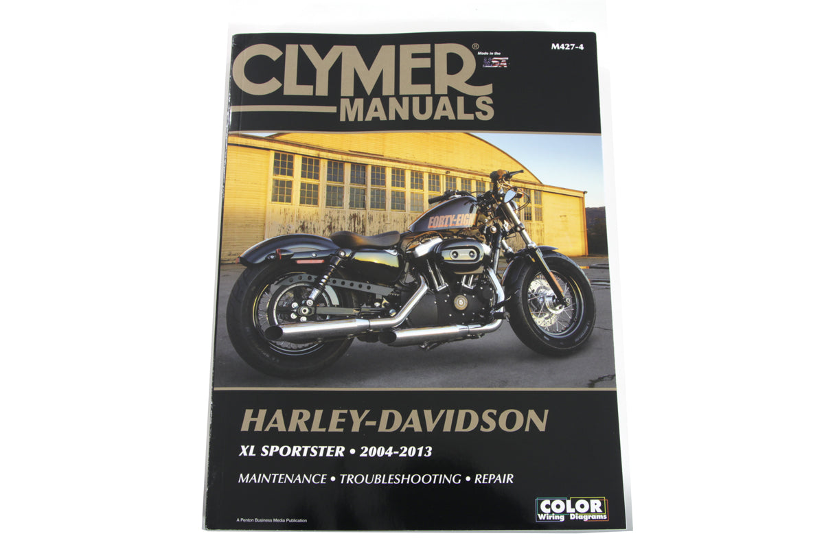Clymer Repair Manual for 2004-2013 Harley Davidson XL Models - Complete Maintenance and Repair Guide