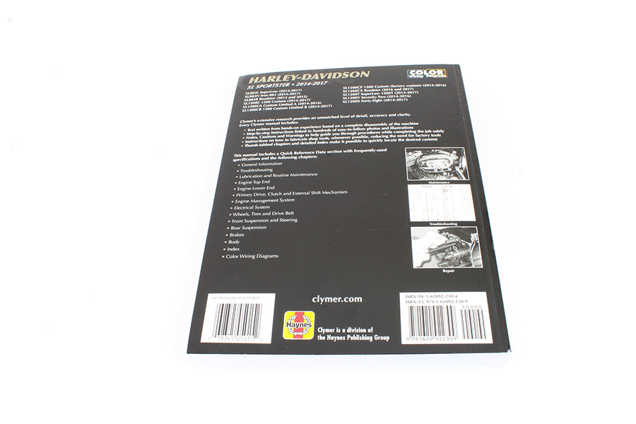 Clymer Repair Manual for 2014 and Newer Harley Davidson XL Models - Comprehensive Maintenance and Repair Guide