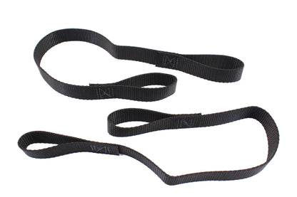 V-Twin Black Nylon Tie Down Assist 12 inch x 1 inch - Secure Motorcycle Straps