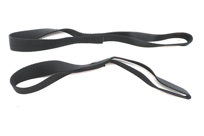 V-Twin Black Nylon Tie Down Assist 12 inch x 1 inch - Secure Motorcycle Straps