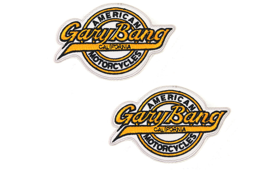 V-Twin Gary Bang Patch Set - Motorcycle Patch Embellishments for Apparel