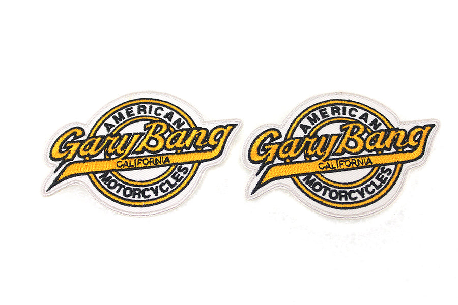 V-Twin Gary Bang Patch Set - Motorcycle Patch Embellishments for Apparel