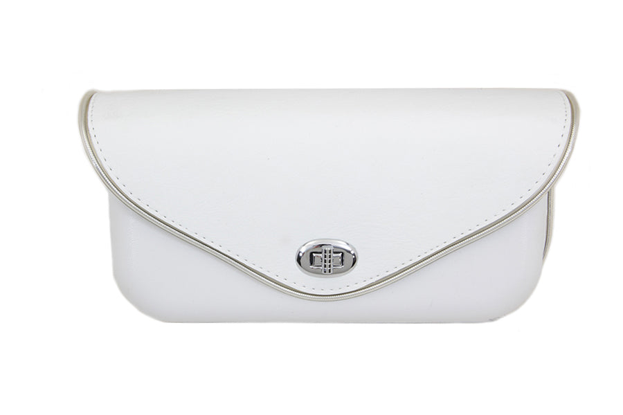 V-Twin Windshield Pouch with Silver Edge Trim for Harley Davidson FL Models