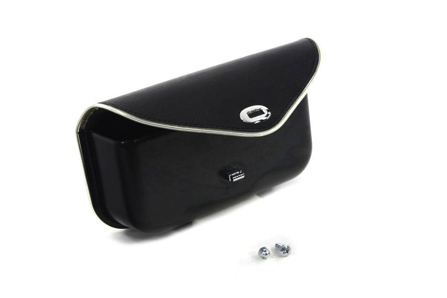 V-Twin Windshield Pouch with Silver Edge Trim for Harley Davidson FL (1949-1958)