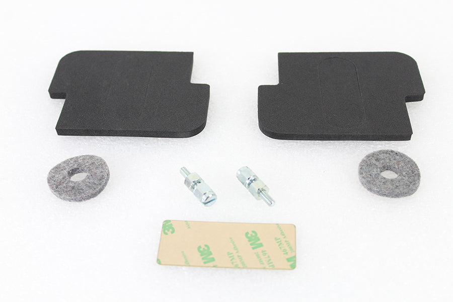 V-Twin Battery Caution Tag & Terminal Kit Brass - Part #63649 for Harley Davidson WL (1929-1938)