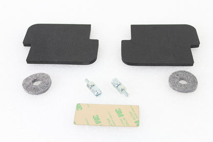V-Twin Battery Caution Tag & Terminal Kit Brass - Part #63649 for Harley Davidson WL (1929-1938)