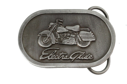 V-Twin Electra Glide Belt Buckle - Retro Motorcycle Belt Buckle Inspired by 1980s and 1990s Styles