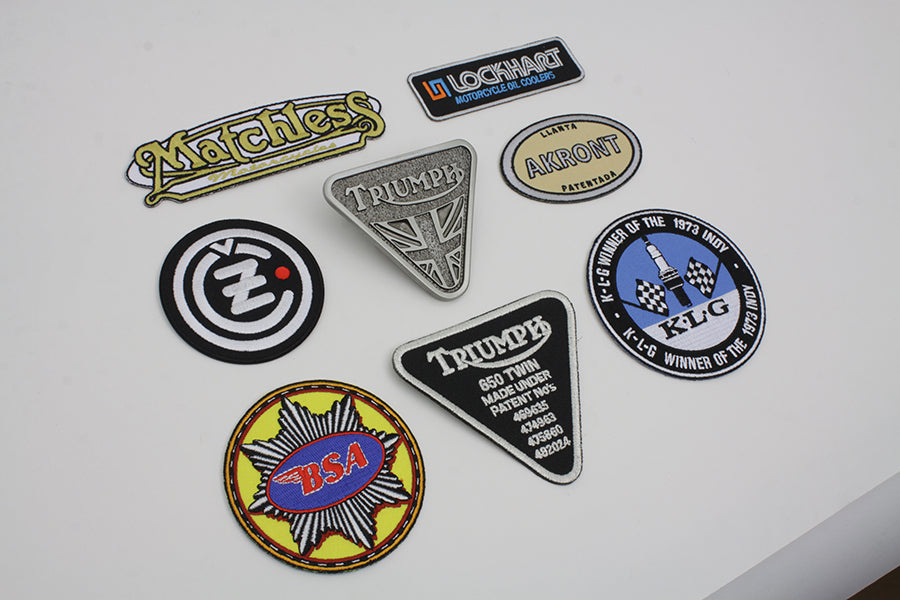 V-Twin British Motorcycle Gift Set with 8 Iron-On Patches