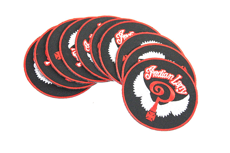 V-Twin Indian Larry Patch Set – Pack of 10, 3-inch Decorative Motorcycle Patches