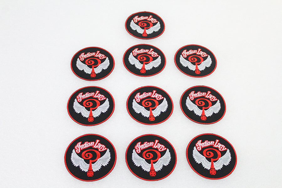 V-Twin Indian Larry Patch Set – Pack of 10, 3-inch Decorative Motorcycle Patches