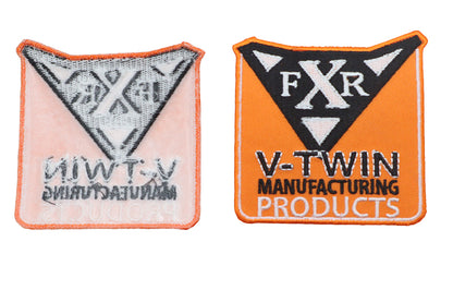V-Twin FXR Patch Set - Indian Larry Style Decorative Patches for Motorcycle Jackets and Apparel