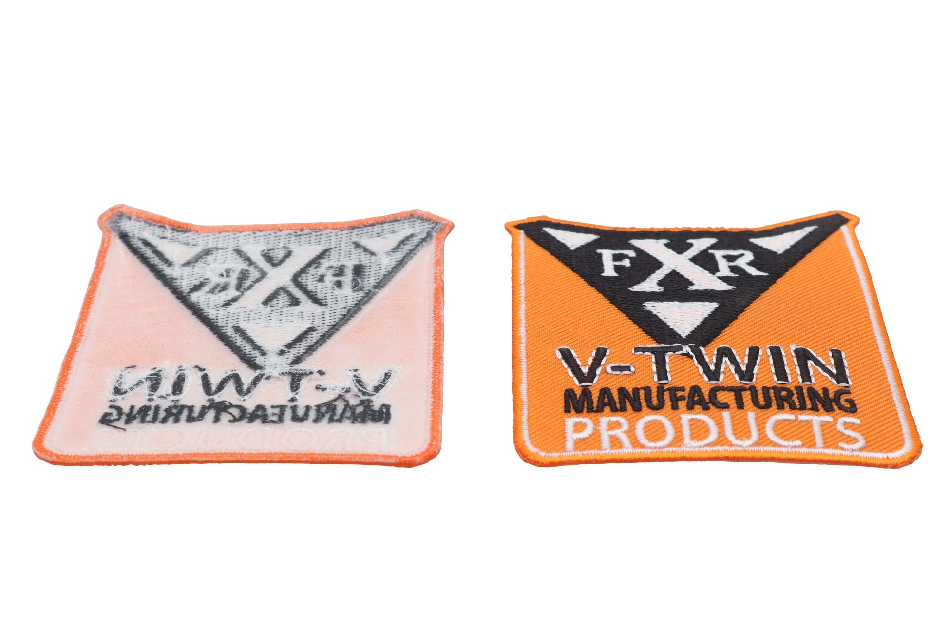 V-Twin FXR Patch Set - Indian Larry Style Decorative Patches for Motorcycle Jackets and Apparel