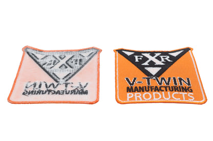 V-Twin FXR Patch Set - Indian Larry Style Decorative Patches for Motorcycle Jackets and Apparel