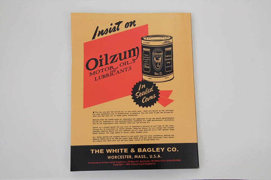 V-Twin 1930-1936 VL and 1936-1941 Overhead Valve Parts Book