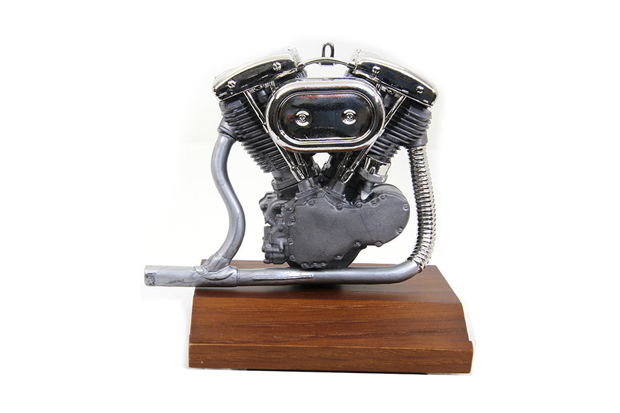V-Twin Large Shovelhead Motor Model - Detailed Pewter Replica with 20 Components
