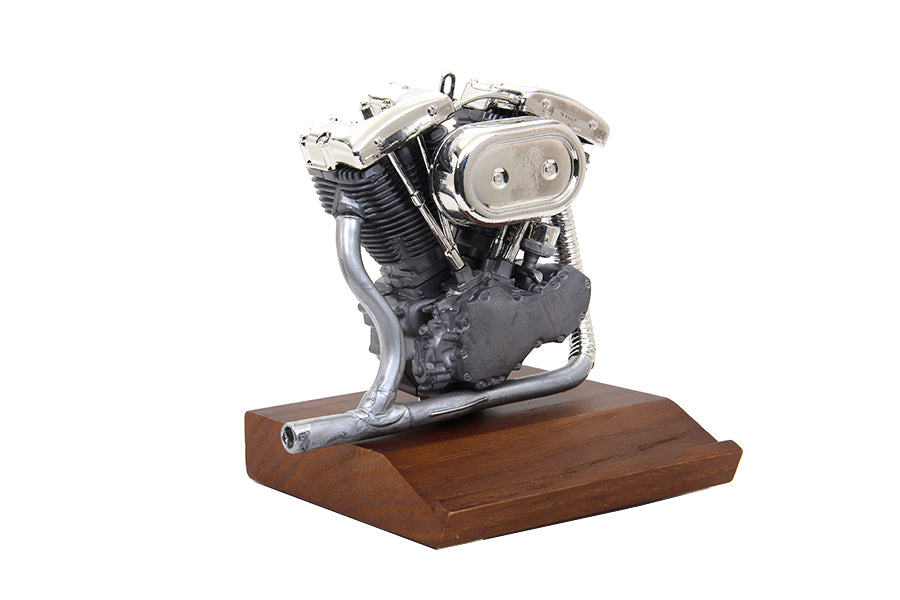 V-Twin Large Shovelhead Motor Model - Detailed Pewter Replica with 20 Components