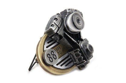 V-Twin 1999 88 Inch Engine Belt Buckle with Display Kickstand