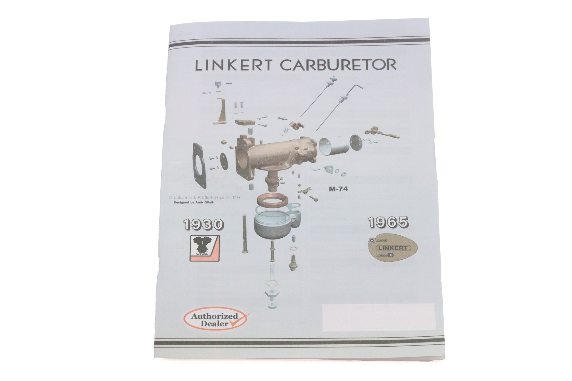 V-Twin 1930-1965 Linkert Carburetor Parts Book - Harley Davidson Repair Manual
