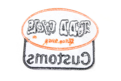 V-Twin Tedd Cycle Parts and Service Patch Set - 3.5 Inch Square Patches (Pair)