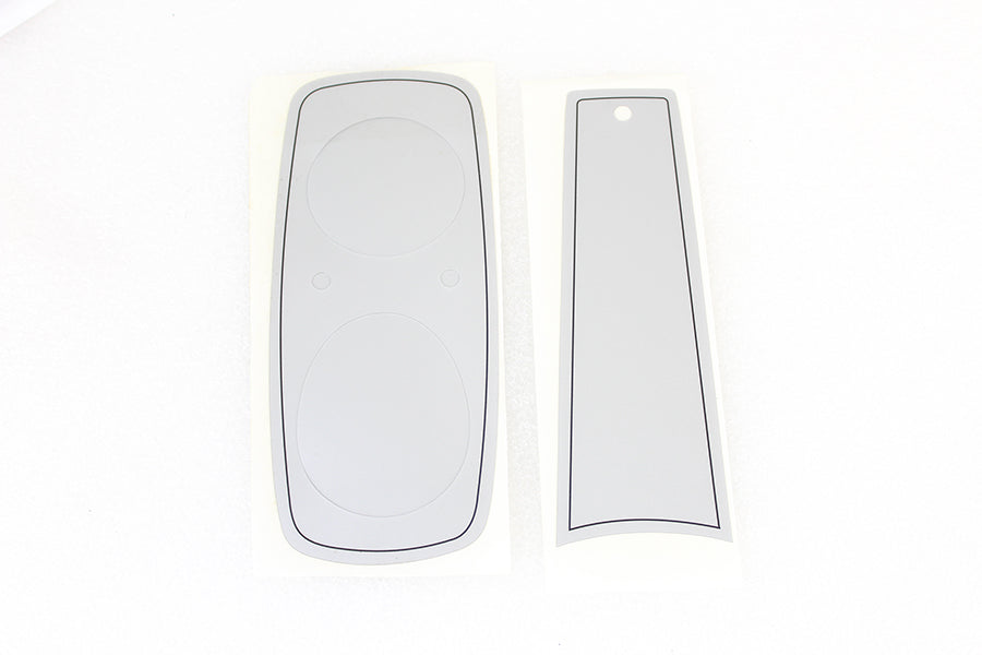 V-Twin FXR Dash Decal Set Silver for Harley Davidson FXR Models 1982-1991