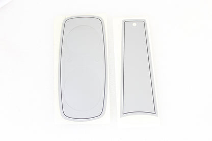 V-Twin FXR Dash Decal Set Silver for Harley Davidson FXR Models 1982-1991