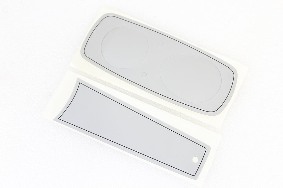 V-Twin FXR Dash Decal Set Silver for Harley Davidson FXR Models 1982-1991